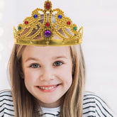 NessiWorld GoldColorPlasticPrincessCrownQueenCrown60cm